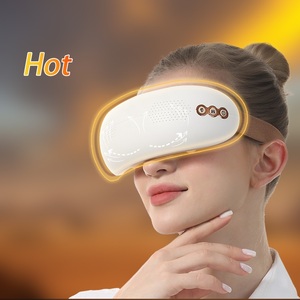 Massaggiatore per gli occhi con calore e impacco freddo leggero dispositivo per la cura degli occhi con 12 vibratore in Silicone per l'emicrania secca sollievo degli occhi Relax - Product Image 2