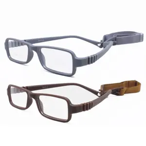 High classic baby TR90 unique shape unbreakable safety eyeglasses frame flexible hing-eless temple with strap optical glasses