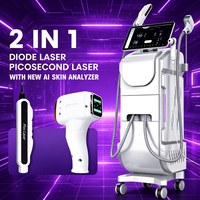Perfectlaser 532/755/1064nm Pico Laser pour l'élimination de tous types de tatouages, équipement d'épilation au laser diode 755+808+1064nm, machine de beauté 2 en 1