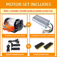 Moteur et contrôleur d'entraînement central BLDC 72V 1800W à haut rendement pour scooter électrique de moto électrique