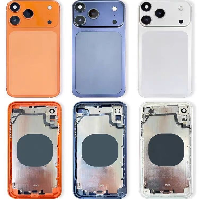 Back Cover Housing Battery Frame Assembly Replacement for iPhone XR to 17PRO LITE 17 PRO Max Mobile Phone Repair Parts