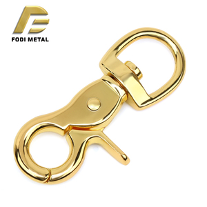 S1562 lusso personalizzato in oro chiaro zinco consente in metallo a molla girevole borsetta gancio a scatto per borsa accessori - Product Image 5