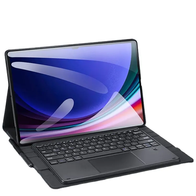 For Samsung Galaxy Tab S9 Ultra SM-X910/X916B/X918U Soft Shell Case Detachable Magnetic Keyboard Tablet Cover With S Pen Holder