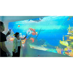 Permainan melukis layar sentuh interaktif untuk anak, <span class=keywords><strong>AR</strong></span> Interaktif Proyeksi lantai peralatan orangtua-anak untuk iklan - Product Image 6