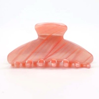 Accessoires de cheveux de mode en épingle à cheveux acrylique de couleur rose de haute qualité avec plaque d'acide acétique en plastique métal résine griffe de cheveux