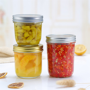 Miệng rộng bảo quản Olive pickle quý pint Ice lạnh uống thủy tinh 8oz mịn Mason đóng hộp <span class=keywords><strong>Jar</strong></span> 250ml - Product Image 4