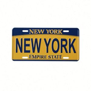 Placa de Matrícula Decorativa de Aluminio con Logotipo en Relieve, Tamaño Estadounidense, Placa de Recuerdo Personalizada con Número de Coche Antiguo - Product Image 2