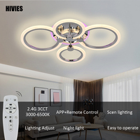 Plafonnier Led Ultra fin au design moderne, forme carrée, montage en surface, luminaire décoratif d'intérieur, rvb, prix de gros