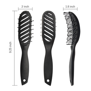 Brosse à <span class=keywords><strong>cheveux</strong></span> incurvée pour hommes et femmes longue et fine brosse à <span class=keywords><strong>cheveux</strong></span> épaisse pour <span class=keywords><strong>cheveux</strong></span> secs ou humides sans statique et résistante à la chaleur - Product Image 6
