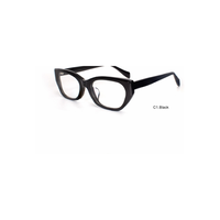 Montures de lunettes optiques rectangulaires audacieuses en acétate avec option de branches colorées pour lunettes de vue unisexe OEM ODM