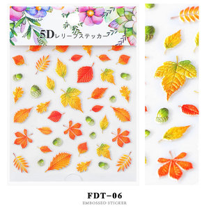 Autocollants pour ongles Honey <span class=keywords><strong>Phoebe</strong></span> 20 Designs Starry Sky Paper 5D Flower Series Embossed Nail Art Sticker 8.2*6.4cm Water Stickers 5d - Product Image 3