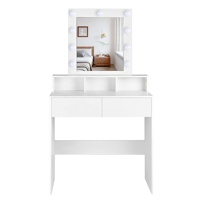 Table de maquillage moderne avec miroir super clair et lumière Meuble professionnel de chambre à coucher sous contrat de luxe