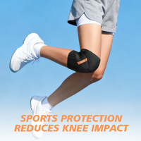 Genouillère de soutien en néoprène avec stabilisateur à ressort double face, coussinet de protection résistant au vent, utilisation sportive universelle