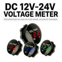Pengukur Tegangan Baterai Tahan Air 12V DC LED dengan Layar Visibilitas Tinggi untuk Mobil dan Kapal