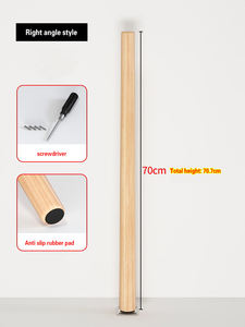 أرجل طاولة الطعام والقهوة والأثاث الدائري من JAYA أرجل طاولة عصرية خشبية للطاولة خشبية مزخرفة شكل متدرج متين - Product Image 4