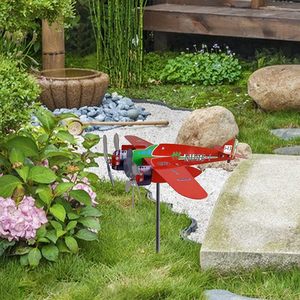 <span class=keywords><strong>Girouette</strong></span> d'avion Magnifique <span class=keywords><strong>moulin</strong></span> à <span class=keywords><strong>vent</strong></span> en métal durable Sculpture de <span class=keywords><strong>vent</strong></span> de jardin pour décoration de jardin - Product Image 4