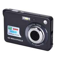 Appareil photo numérique HD CCD 48 millions de pixels, écran 2,4 pouces, prise en charge des cartes SD, appareil photo pour étudiants, permet de prendre des selfies et de filmer.