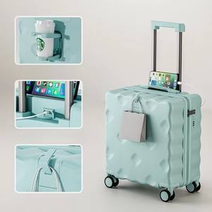 Nouvelle <span class=keywords><strong>valise</strong></span> <span class=keywords><strong>cabine</strong></span> 20 pouces légère avec poignée télescopique, <span class=keywords><strong>roues</strong></span> pivotantes silencieuses et serrure à code pour le voyage - Product Image 5