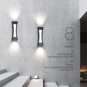 SKD Appliques Murales Modernes En Aluminium LED Appliques Murales Extérieures Décoratives Étanche Ip65 Appliques Murales Lampes De Jardin pour La Maison Hôtel - Product Image 5