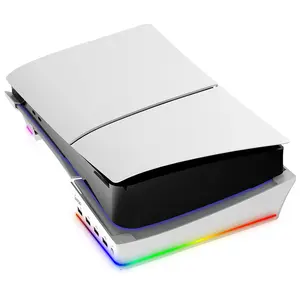 RGB Light Stable Non-slip Horizontal Stand For Playstation 5 PS5 Slim Holder