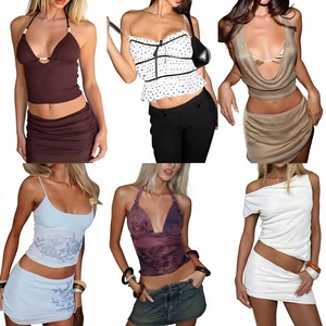 Novedades 2026, Venta al por Mayor de Verano, Camisetas Cortas de Color Sólido, Simples y Lisas para Mujer - Product Image 1
