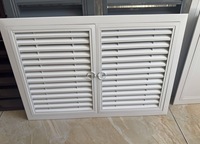 Fenêtre à persiennes en alliage d'aluminium moderne avec design intérieur