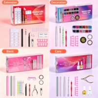 Nuevo Kit de Manicura Profesional: Limas, Bloques de Esponja, Cepillos, Tijeras y Herramientas Multifunción para el Cuidado y Pulido de Uñas en Casa