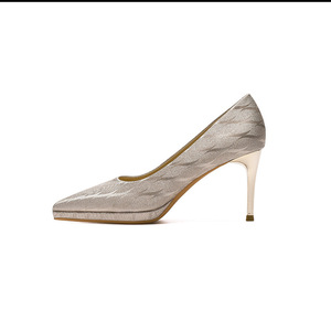 Elegante donna europea e americana tacchi alti 2024 nuovo <span class=keywords><strong>tacco</strong></span> sottile bocca bassa a punta Glitter Sexy <span class=keywords><strong>scarpe</strong></span> singole sottili - Product Image 5