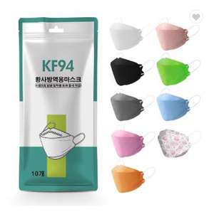 قناع وجه KF94 بتصميم كوري قناع وجه أصلي للاستعمال مرة واحدة 4 طبقات غير منسوج قناع وجه ثلاثي الأبعاد للبالغين جهاز تنفس 4 طبقات - Product Image 2