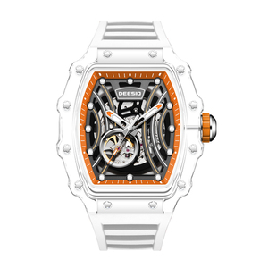 Dessio Men's Luxury <b>Skeleton</b> <b>Automatic</b> Mechanical <b>Watch</b> with Original Movement Custom Logo Wrist Replacement Parts - Product Image 4