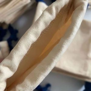 Custom Small Personalized Eco Friendly Cotton Canvas <b>Drawstring</b> Gift <b>Pouch</b> Natural Cotton Draw String Bag <b>Pouch</b> With Ribbon - Product Image 2