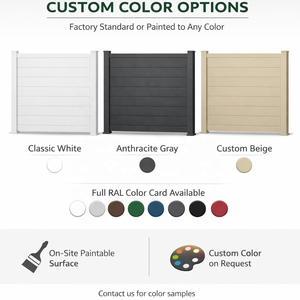 Clôture Modulaire de Style Européen en Aluminium, Profilés Composites Minéraux, Certifiée ISO, Résistante au Feu et au Vent, Idéale pour Jardin Extérieur - Product Image 6