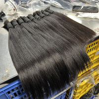 Cheveux humains brésiliens Remy vierges bruts non traités, lisses comme des baguettes, double trame, toutes couleurs, extensions en gros