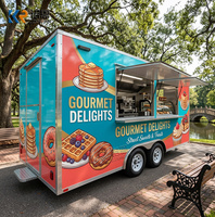 Food Truck de Luxe Entièrement Équipé pour Pâtes et Bubble Tea, Certifié DOT, Café Mobile