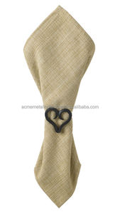 Elegante servilletero en forma de corazón con acabado plateado, vajilla para fiesta de boda y cocina, comedor, abastecido para Decoración - Product Image 3