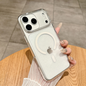 Funda Protectora Magnética Transparente con Brillantina para iPhone 18 Pro Max, Carcasa Rígida de PC para iPhone 17 Air 16 15 14 - Product Image 5