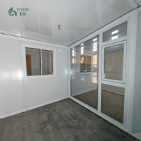 Maison préfabriquée moderne en conteneur, maison préfabriquée, 4 chambres, petite maison mobile de 20 pieds, maisons modulaires pliables, garantie d'un an, OEM