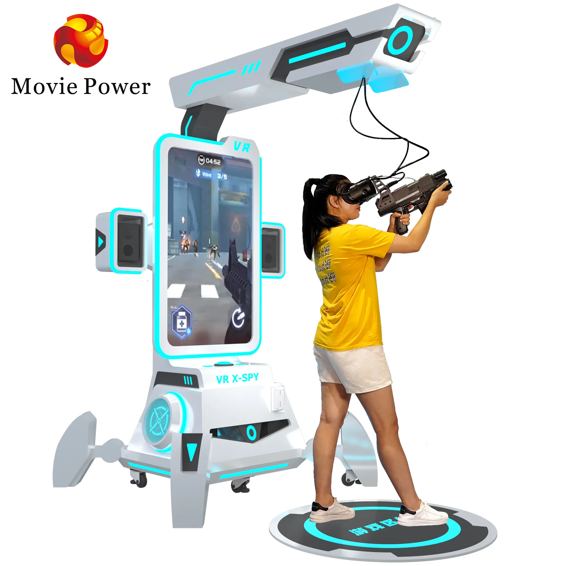 Gioco a gettoni 1 giocatore realtà virtuale tiro simulatore interattivo gioco Arcade mitragliatrice