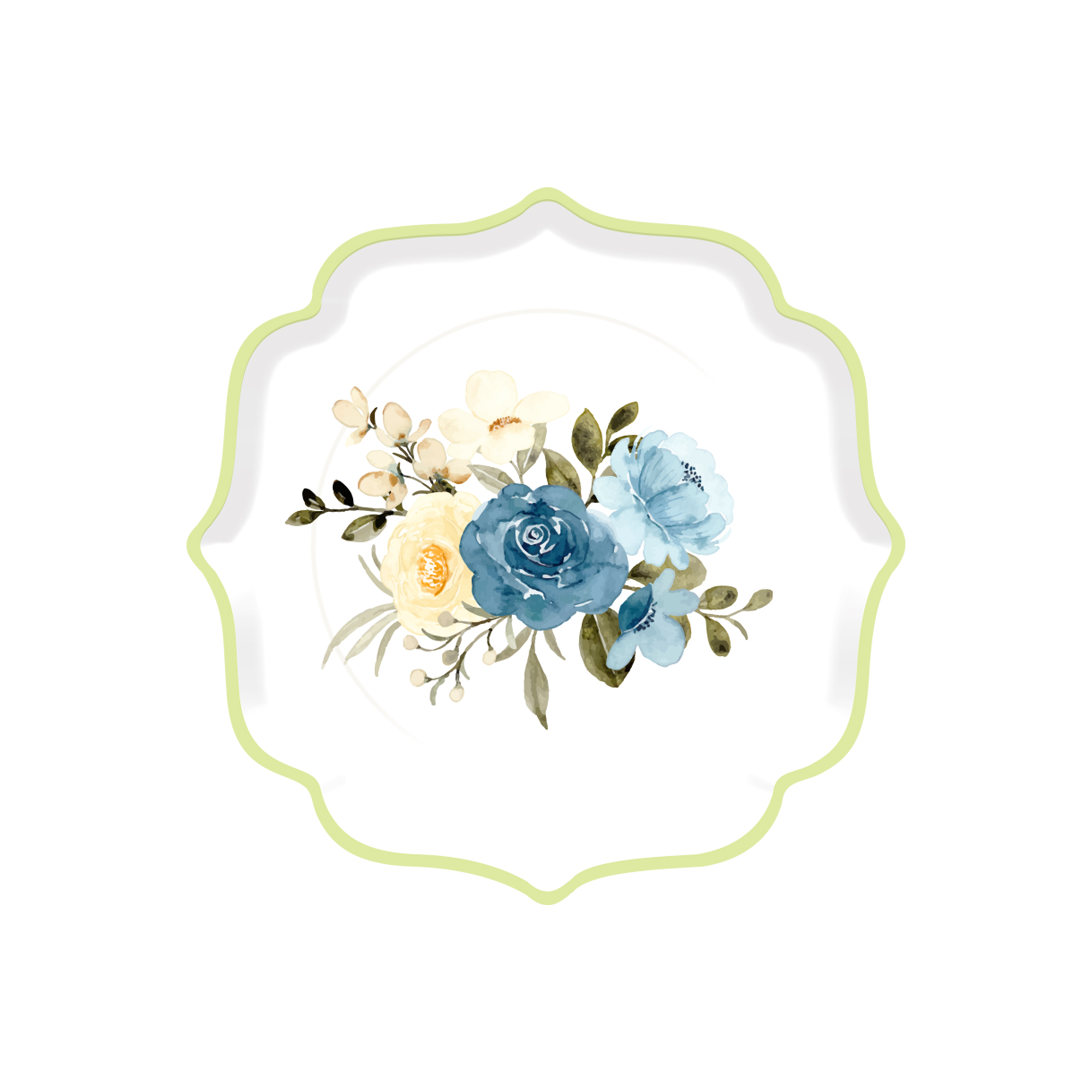 Plato de papel de 9 pulgadas * 8 unidades