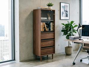 <strong>Tall</strong> <strong>Narrow</strong> Wooden Shoe Cabinet 3 <strong>Drawers</strong> Modern European Style Tapered Legs Eco-Friendly Space Saving Large Living Room - Product Image 6