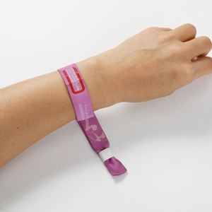 Bracelets de fête personnalisés en tissu imprimé par sublimation pour billet d'entrée d'événement - Product Image 2