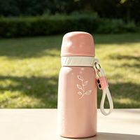 Bouteille isotherme de voyage personnalisée en acier inoxydable à double paroi, 600 ml, anti-fuite, avec infuseur/paille