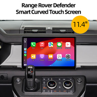 Support de tableau de bord GPS avec écran tactile Android 11,4''/13,3'' pour Land Rover Defender 2018-2024, CarPlay sans fil, Auto DSP, Navigation