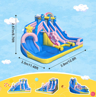 Châteaux gonflables de vente directe d'usine pour garçons et filles, idéaux pour les fêtes en extérieur avec toboggan et piscine à pataugeoire pour l'été