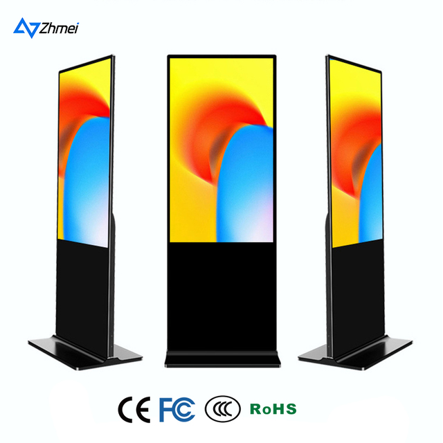 Hot Sale Full Color LCD Digital Signage Totem Touch Screen Advertising Player Die-cast Aluminum Cabinet Remote Content