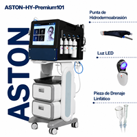 Appareil de beauté professionnel pour hydrodermabrasion verticale, jet d'eau et d'oxygène, peeling à bulles fines