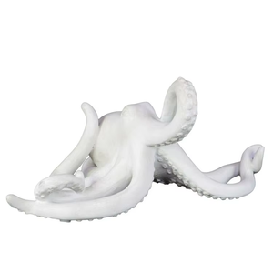 Meilleure vente blanc mat 3D poulpe <span class=keywords><strong>Figurine</strong></span> résine Anime Art Sculpture pour la décoration de la maison cadeau d'affaires peint modèle Animal - Product Image 1