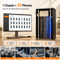 Phone Box Farm 100 Phone Wholesale Rack Mount Hardware for APP Testing Social Media Growth Bulk Android Control