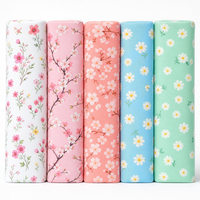 Tissu en microfibre imprimé anti-statique 75D effet peau de pêche pour doublure