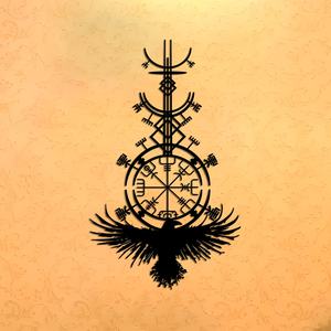 1 pièce Art mural en métal <span class=keywords><strong>Boussole</strong></span> viking avec corbeau gothique Art nordique Logo en métal Décoration intérieure Arts métalliques décoratifs Cadeau parfait viking - Product Image 4